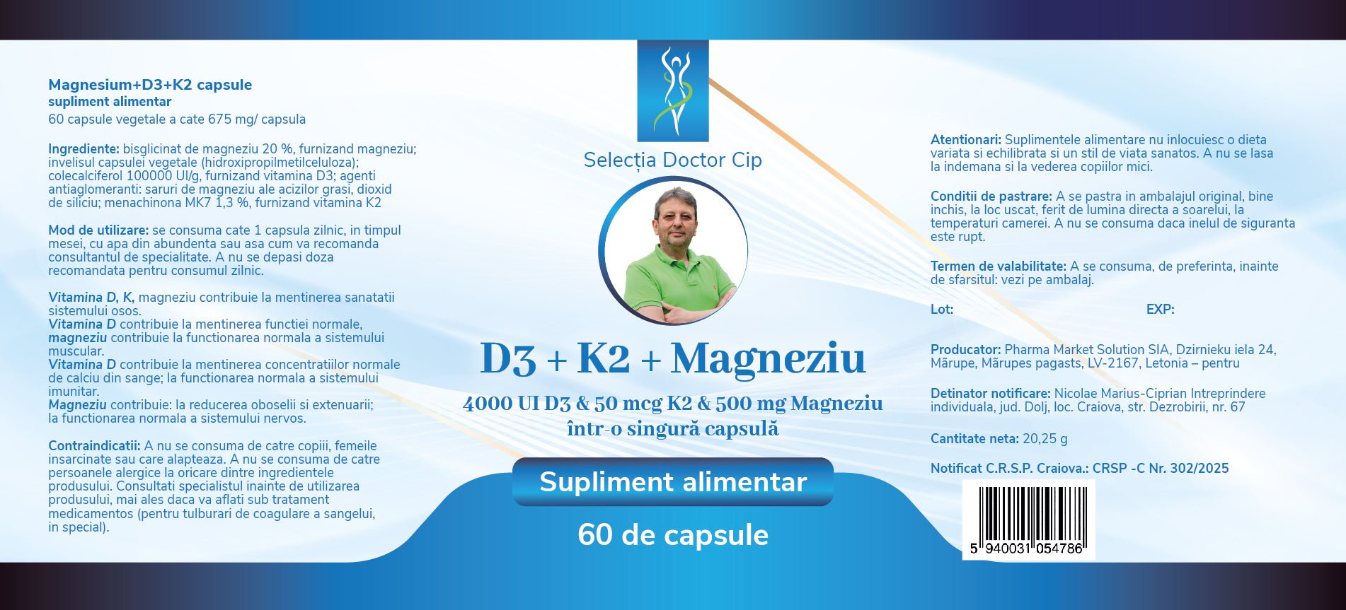 Vitamin D3+K2+Magnesium Auswahl von Doktor Cip – Doktor Cip – Ihr Körper wird es Ihnen danken!